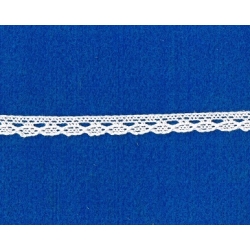 1mb / Koronka bawełniana szer: 1cm  , Q082   BIAŁA